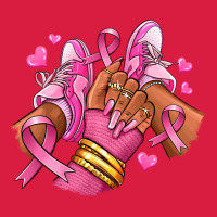 Breast Cancer Afro Girl Sneakers Premium Hoodie | Teevron