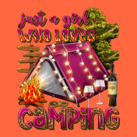 Just A Girl Who Loves Camping Premium Hoodie | Teevron
