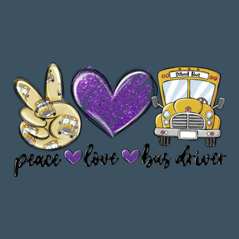 Peace Love Bus Driver Urban Hoodie by MaliasSmallBusiness | Teevron