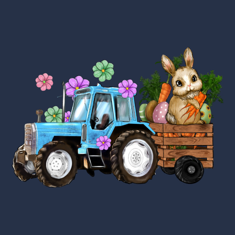 Happy Easter Tractor With Bunny Flowers And Carrot Premium Hoodie by RanaPortraitStore | Teevron