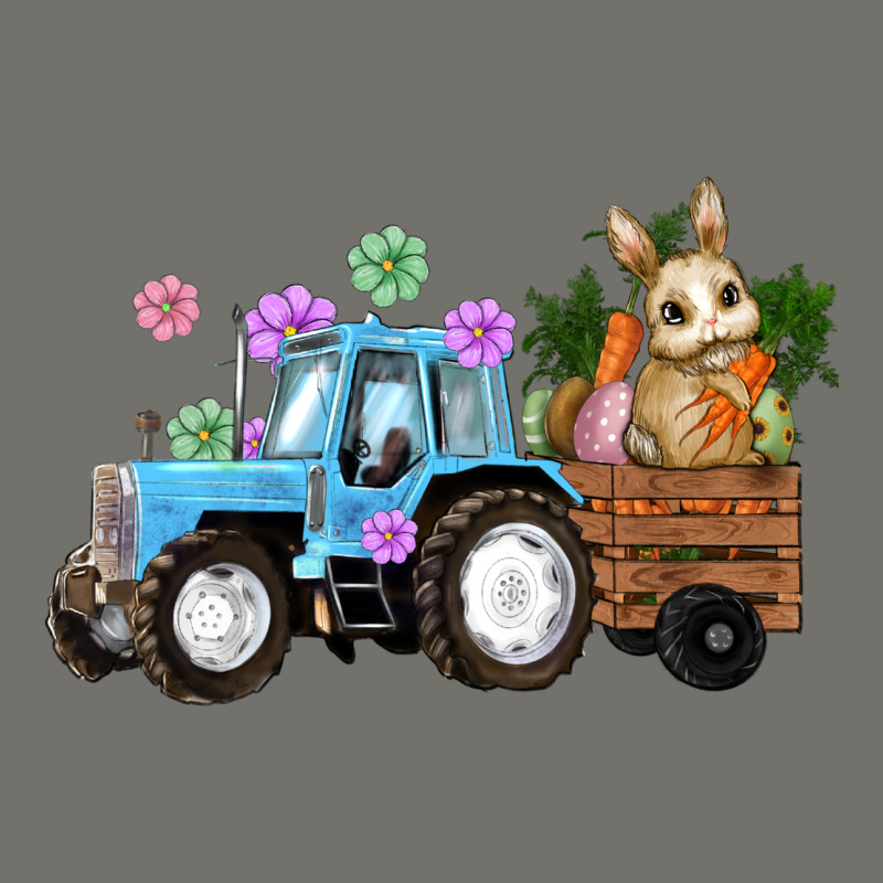 Happy Easter Tractor With Bunny Flowers And Carrot Premium Hoodie by RanaPortraitStore | Teevron