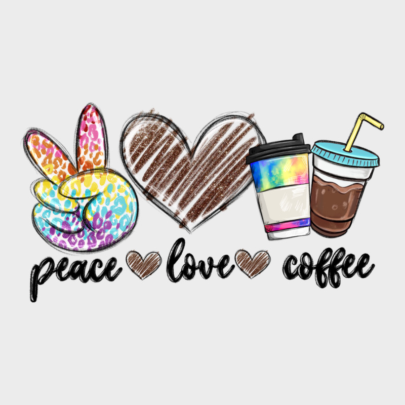 Peace Love Coffee Urban Hoodie by MaliasSmallBusiness | Teevron