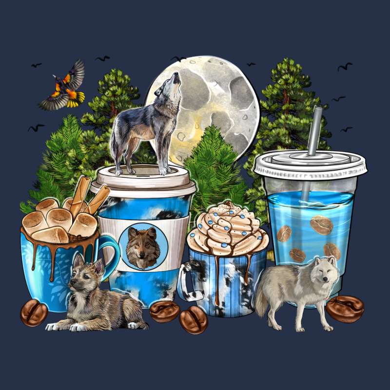 Wolf Coffee Cups Premium Hoodie by texasbilliewilder | Teevron