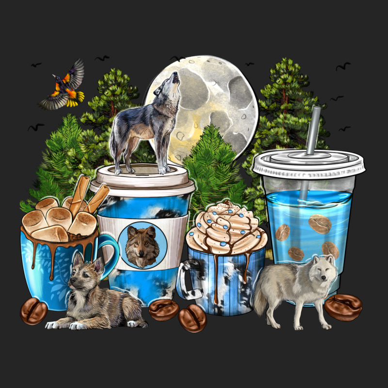 Wolf Coffee Cups Premium Hoodie by texasbilliewilder | Teevron