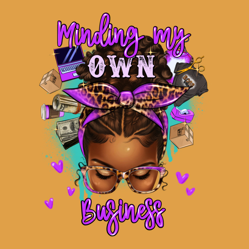 Minding My Own Business Afro Messy Bun Premium Hoodie by texasbilliewilder | Teevron