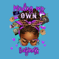 Minding My Own Business Afro Messy Bun Premium Hoodie | Teevron