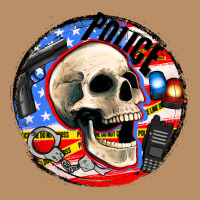 Police Skull And Police Equipment Vintage Hoodie | Teevron