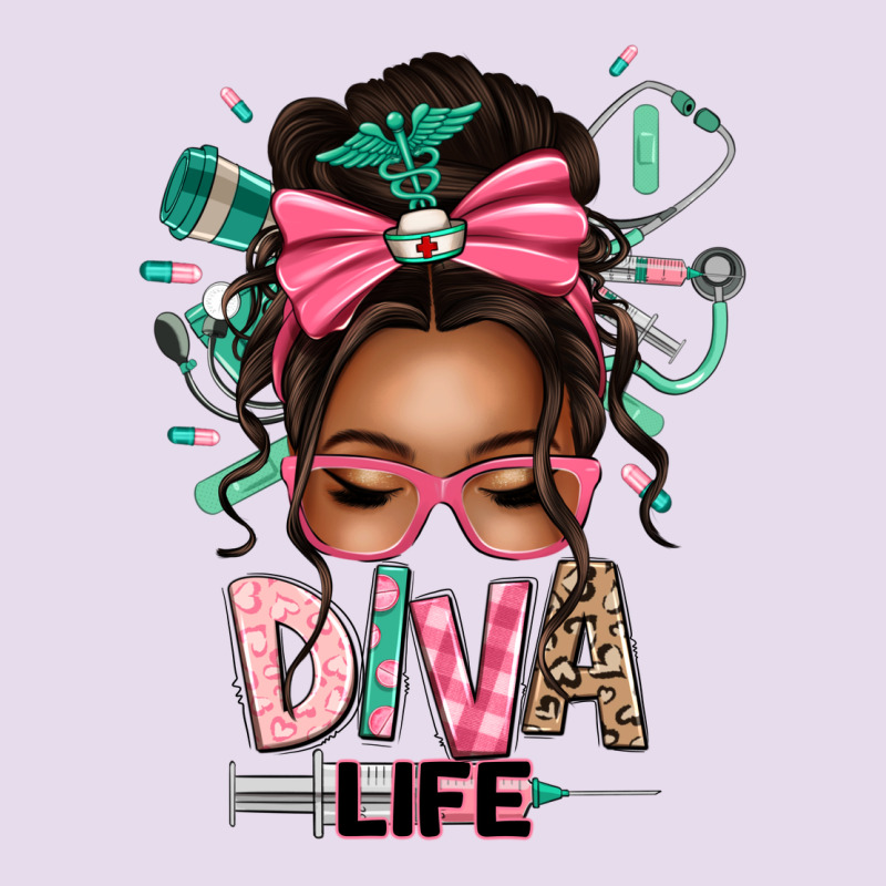 Afro Messy Bun Diva Life Premium Hoodie by texasbilliewilder | Teevron