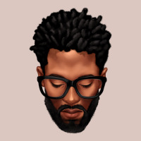 Bearded Black Man Portrait Premium Hoodie | Teevron