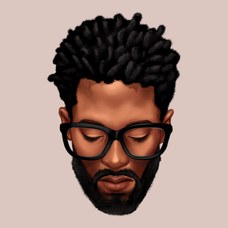 Bearded Black Man Portrait Premium Hoodie by texasbilliewilder | Teevron