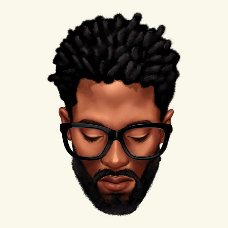 Bearded Black Man Portrait Premium Hoodie by texasbilliewilder | Teevron