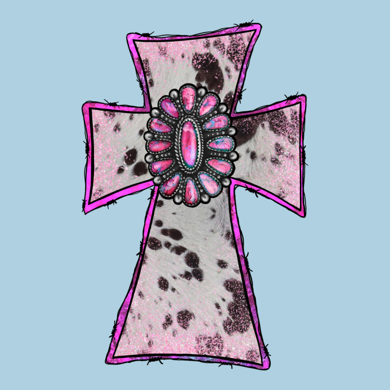 Cowhide Pink Gemstone Cross Premium Hoodie by RanaPortraitStore | Teevron