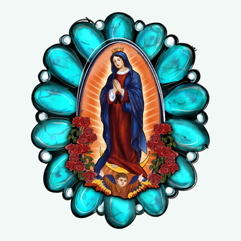 Gemstone Lady Of Guadalupe Premium Hoodie by RanaPortraitStore | Teevron