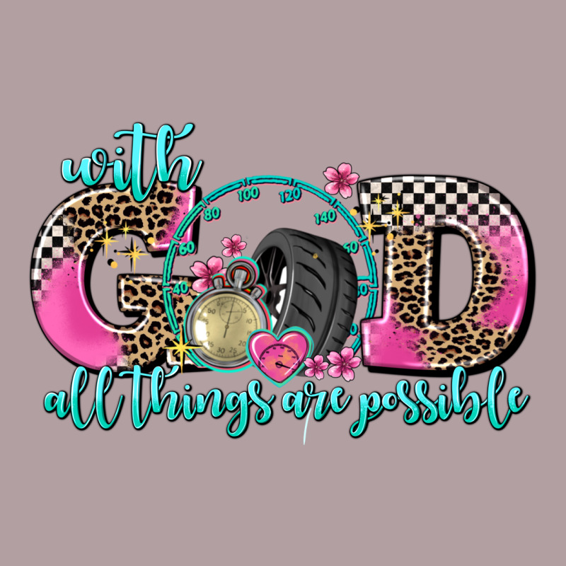 With God All Things Are Possible Race Vintage Hoodie by AdoDesignShop | Teevron