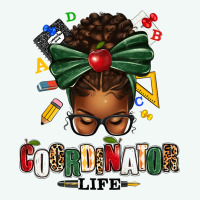 Educational Coordinator Life Afro Messy Bun Premium Hoodie | Teevron