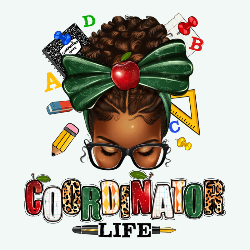 Educational Coordinator Life Afro Messy Bun Premium Hoodie by texasbilliewilder | Teevron