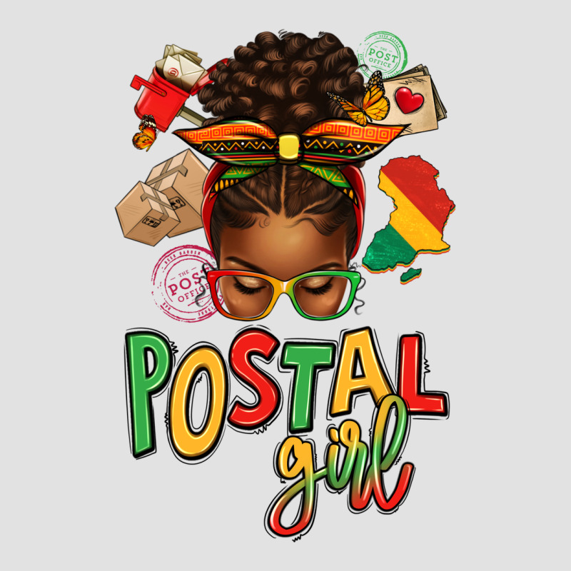 Juneteenth Afro Messy Bun Postal Girl Premium Hoodie by texasbilliewilder | Teevron