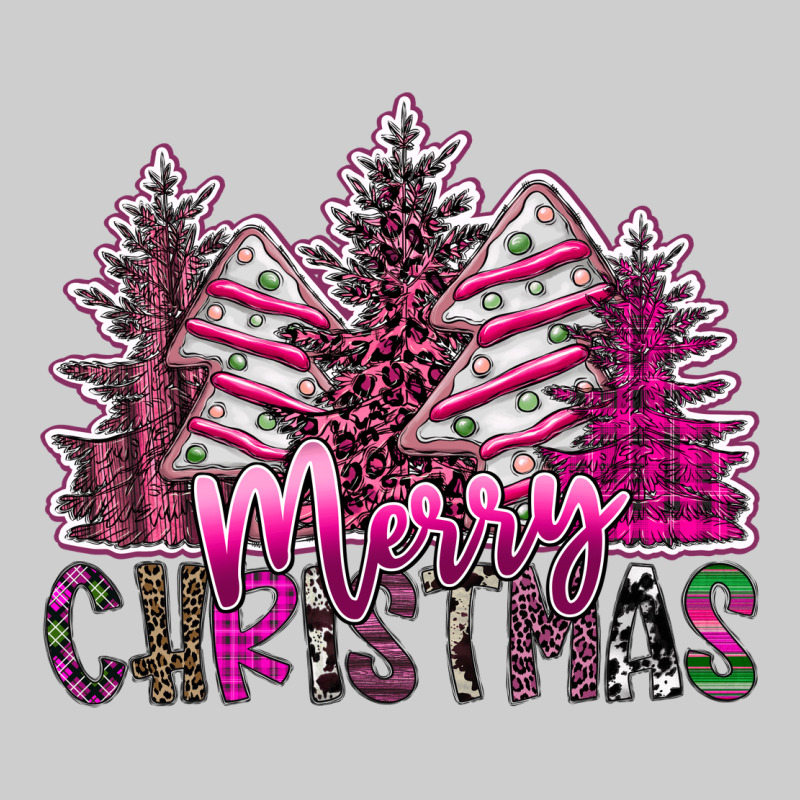 Merry Christmas Pink  Trees Premium Tee by CowhideDigitalArt | Teevron