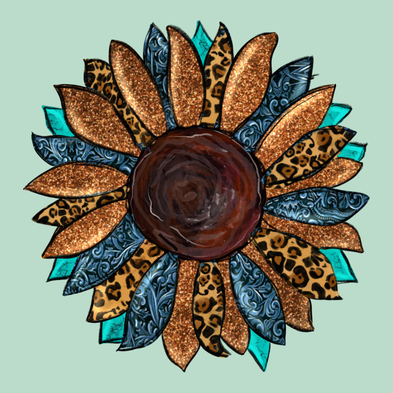 Fall Tooled Leather Sunflower Premium Hoodie by RanaPortraitStore | Teevron