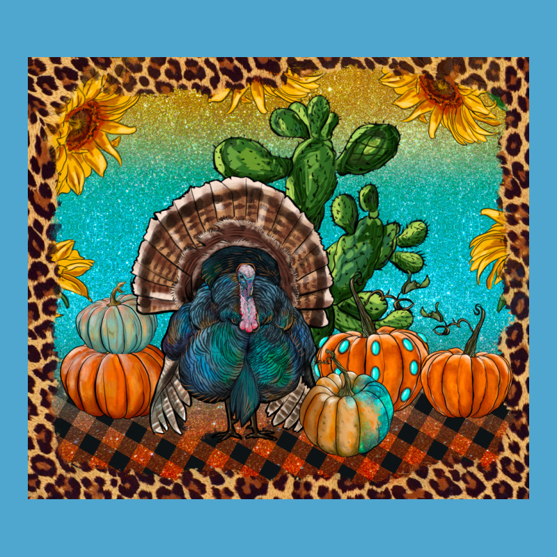 Western Fall Thanksgiving Turkey Premium Hoodie by RanaPortraitStore | Teevron