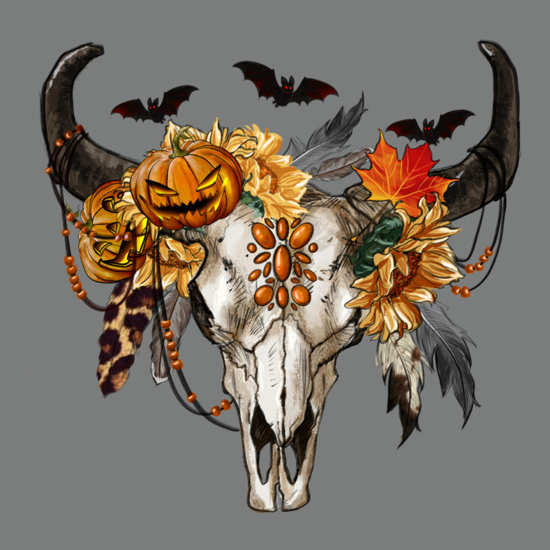 Halloween Bull Skull Premium Hoodie by RanaPortraitStore | Teevron