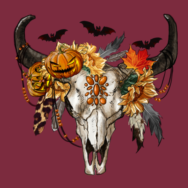 Halloween Bull Skull Premium Hoodie by RanaPortraitStore | Teevron
