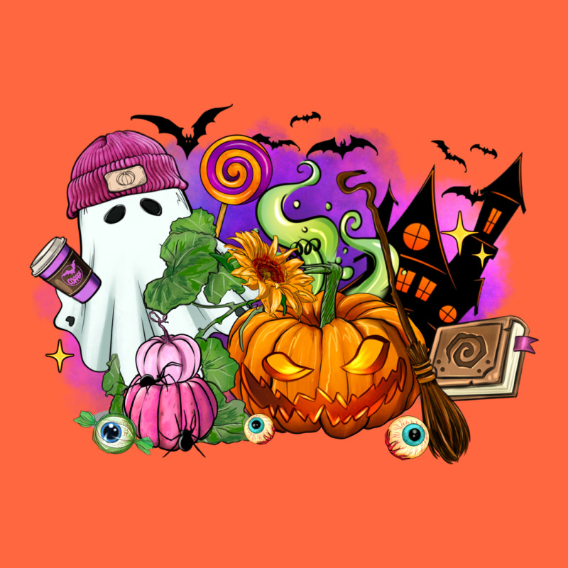 Halloween Ghost And Jack O Lantern Premium Hoodie by RanaPortraitStore | Teevron
