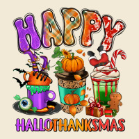 Happy Hallothanksmas Coffee Cups Premium Hoodie | Teevron