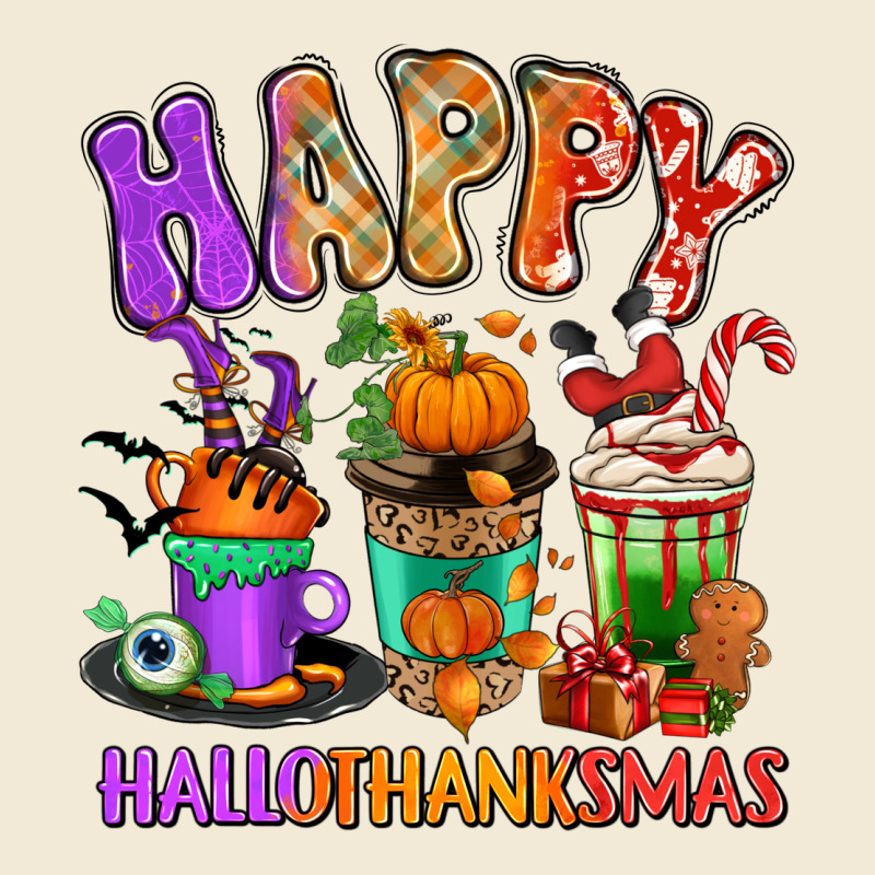 Happy Hallothanksmas Coffee Cups Premium Hoodie by RanaPortraitStore | Teevron