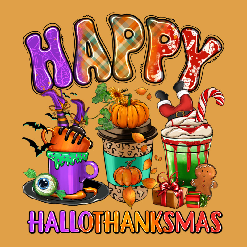 Happy Hallothanksmas Coffee Cups Premium Hoodie by RanaPortraitStore | Teevron
