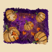Halloween Pumpkin Cobweb Background Premium Hoodie | Teevron