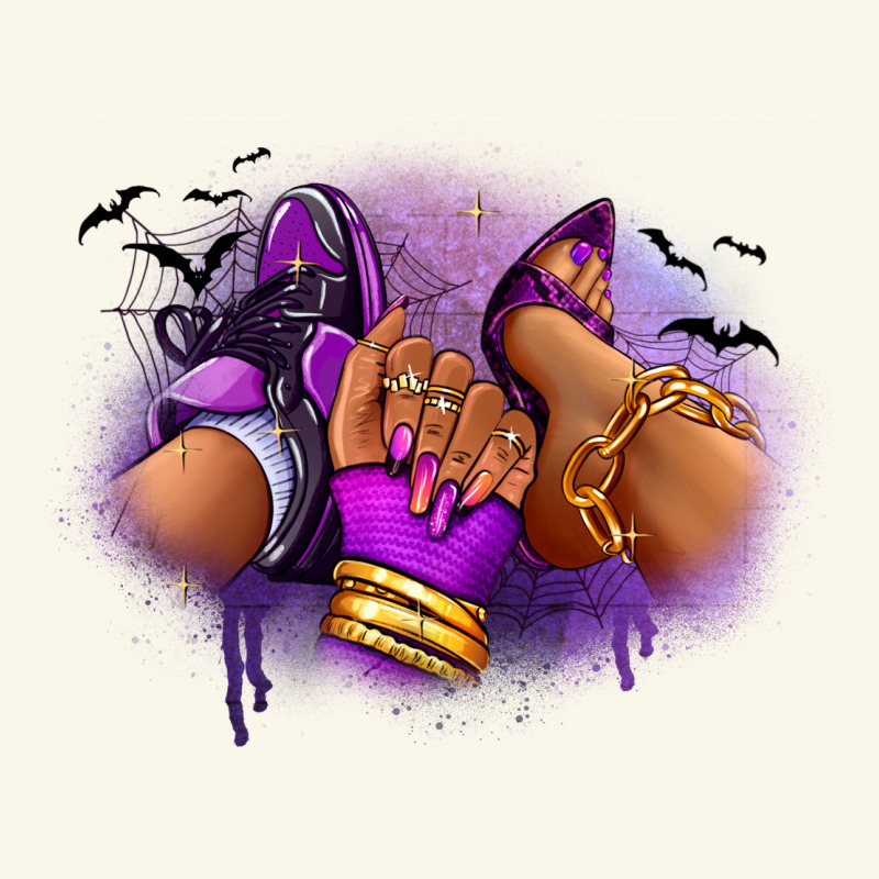 Halloween Sneaker And Heel Afro Woman Premium Hoodie by RanaPortraitStore | Teevron