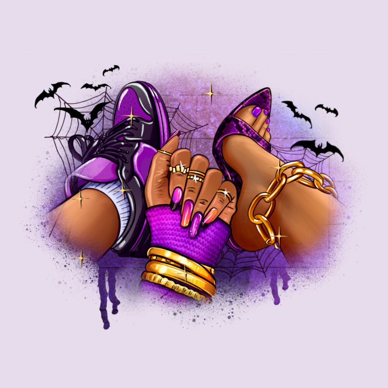 Halloween Sneaker And Heel Afro Woman Premium Hoodie by RanaPortraitStore | Teevron
