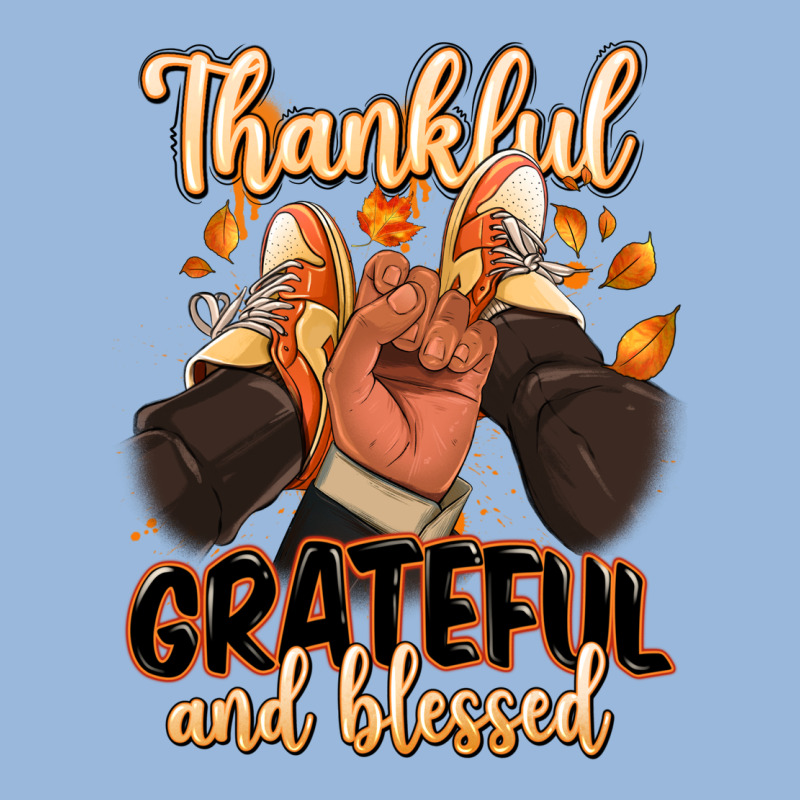 Thankful Grateful And Blessed Black Man Sneakers Premium Hoodie by RanaPortraitStore | Teevron