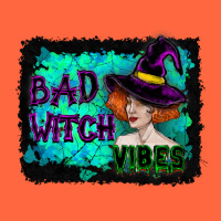 Halloween Bad Witch Vibes Watercolor Premium Hoodie | Teevron