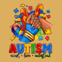 Autism Accept Love Understand Afro Girl Sneakers Premium Hoodie | Teevron