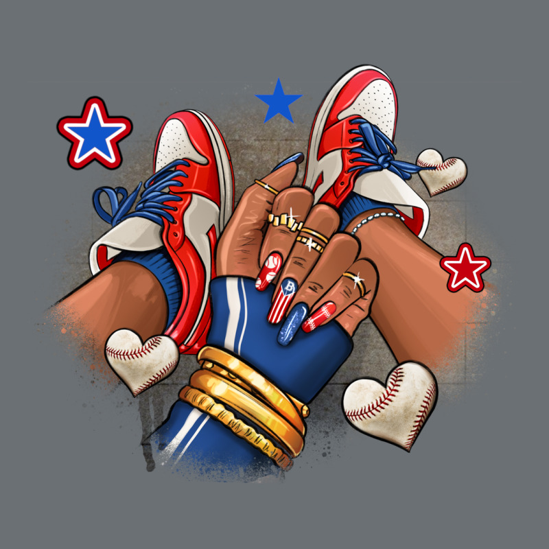 Baseball Afro Girl Sneakers Premium Hoodie by RanaPortraitStore | Teevron