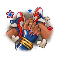 Baseball afro girl sneakers | Teevron