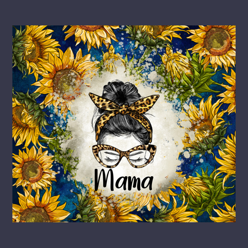 Sunflowers Messy Bun Mama Long Sleeve Tee by BarkalooDesign | Teevron