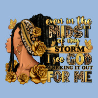 Even In The Midst Of My Storm Afro Woman Premium Hoodie | Teevron