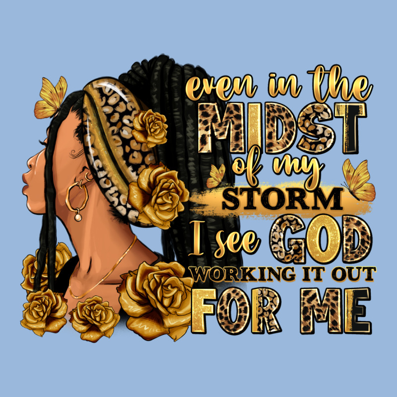 Even In The Midst Of My Storm Afro Woman Premium Hoodie by RanaPortraitStore | Teevron