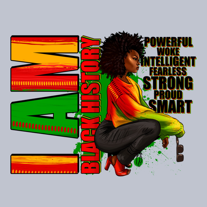 I Am Black History Afro American Woman Premium Hoodie by RanaPortraitStore | Teevron