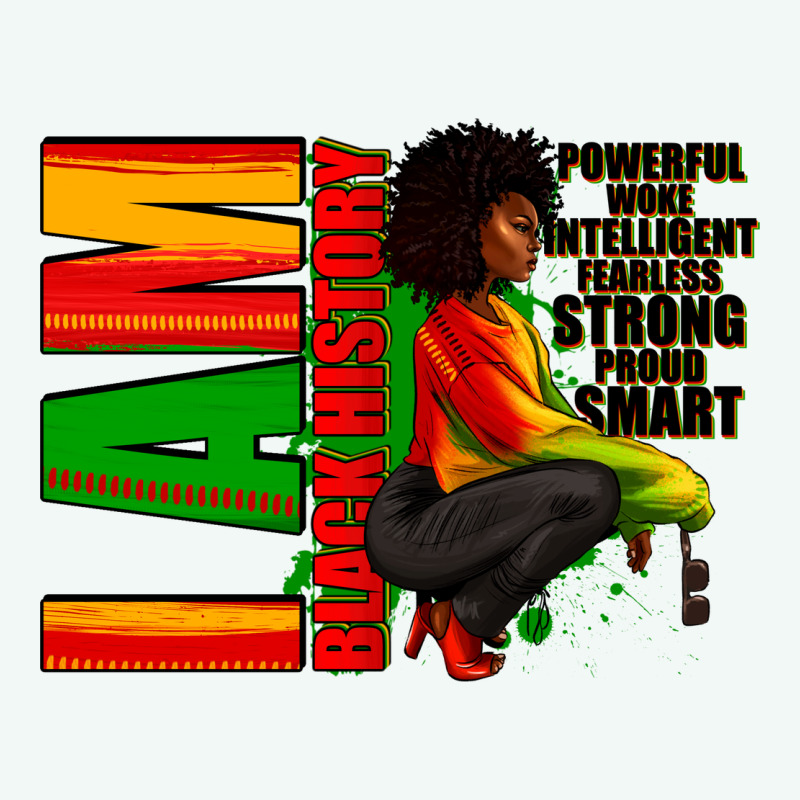 I Am Black History Afro American Woman Premium Hoodie by RanaPortraitStore | Teevron