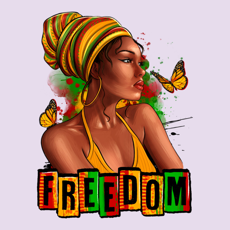 Juneteenth Freedom Afro Woman Premium Hoodie by RanaPortraitStore | Teevron