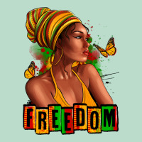 Juneteenth Freedom Afro Woman Premium Hoodie | Teevron