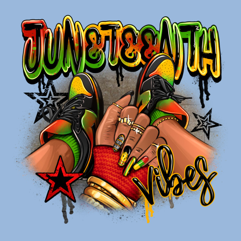 Juneteenth Vibes Black Girl Sneakers Premium Hoodie by RanaPortraitStore | Teevron