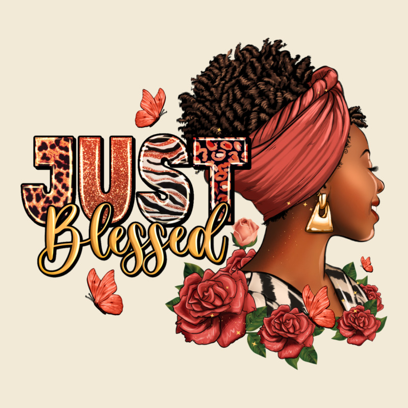 Just Blessed Afro Woman With Roses Premium Hoodie by RanaPortraitStore | Teevron