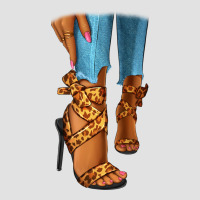 Leopard Heels Black Fashion Girl Premium Hoodie | Teevron