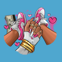 Pink And White Sneaker Girl Premium Hoodie | Teevron