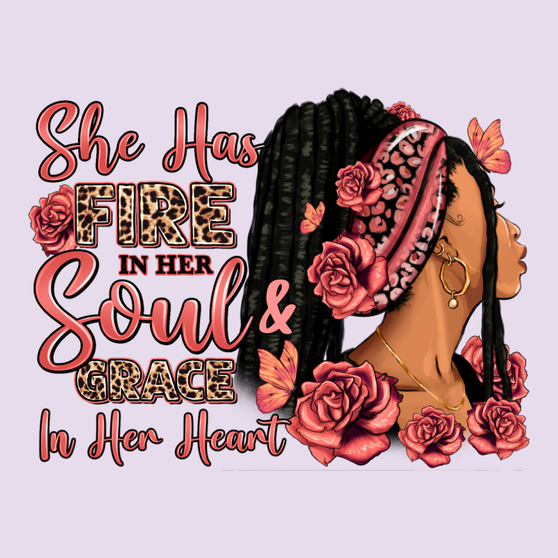 She Has Fire In Her Soul Afro Woman Premium Hoodie by RanaPortraitStore | Teevron